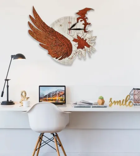 Antique Wooden Wall Clock