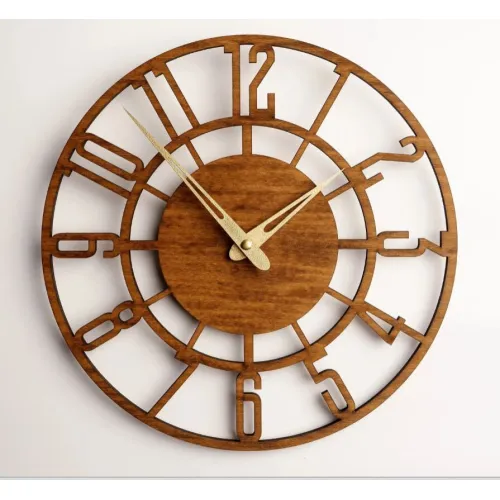 Hanging Wooden Wall Clock